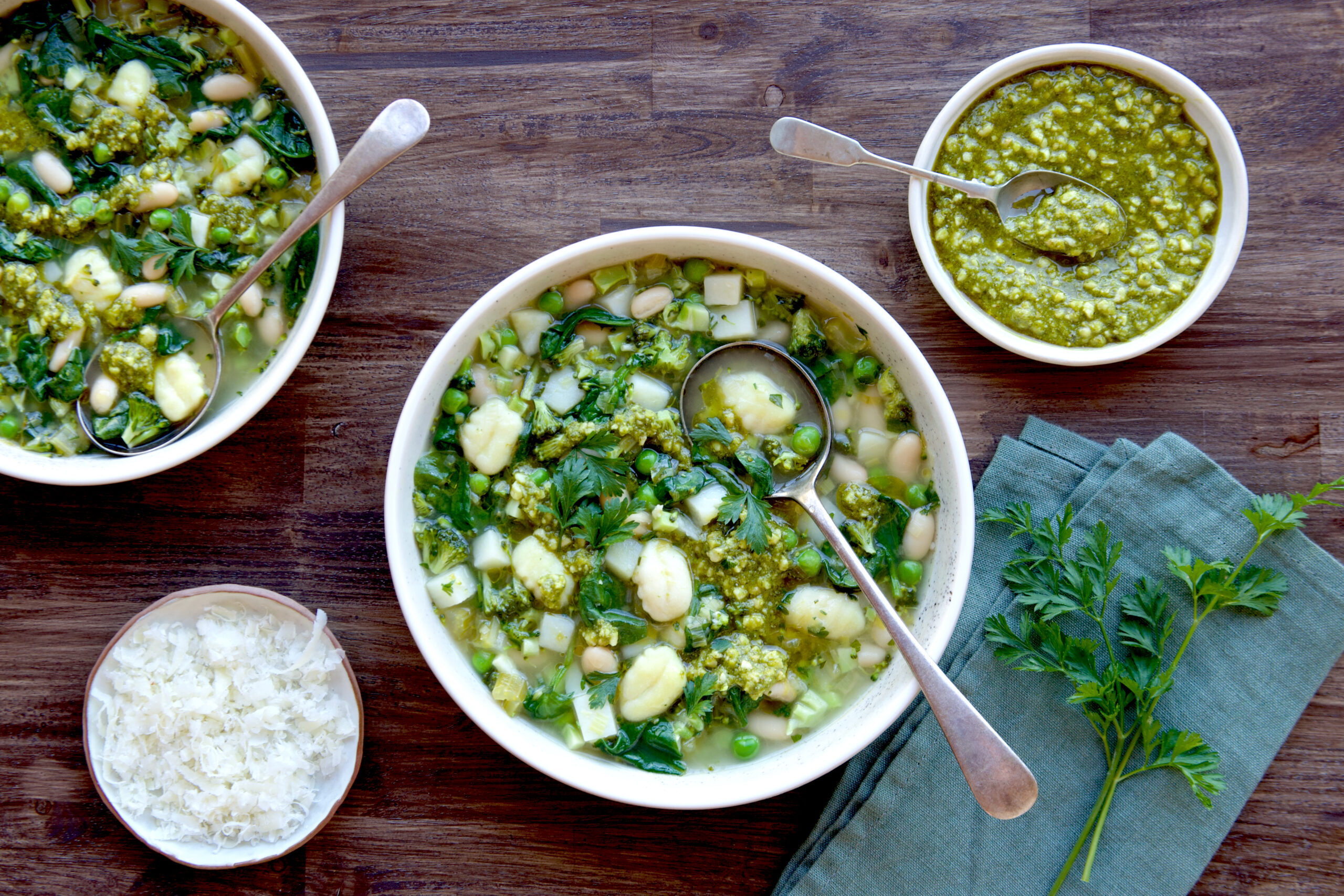 Green minestrone