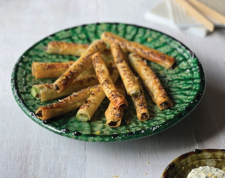 bite sized asparagus roll
