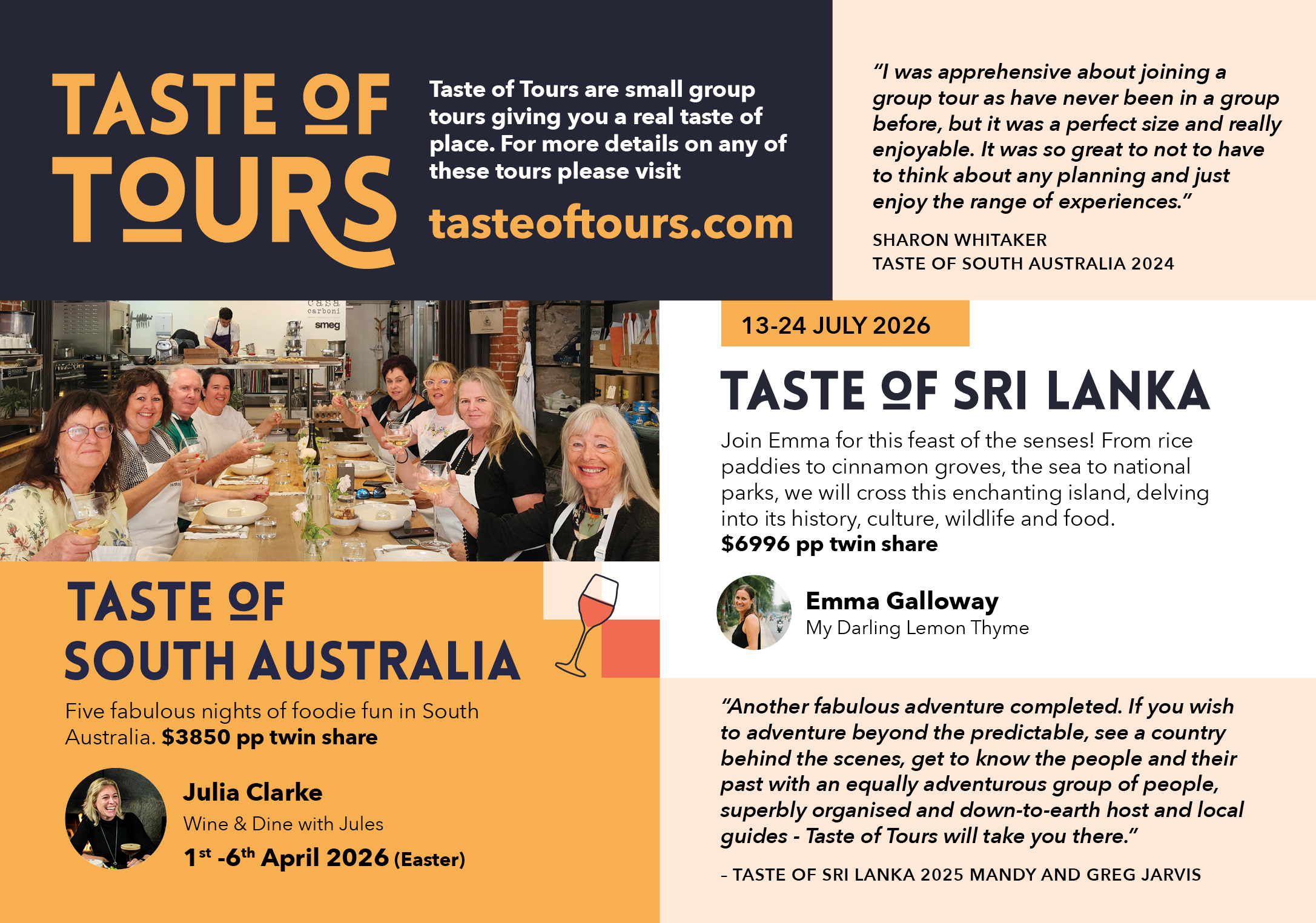 SPR25 WAI Taste of Tours Ads - Half